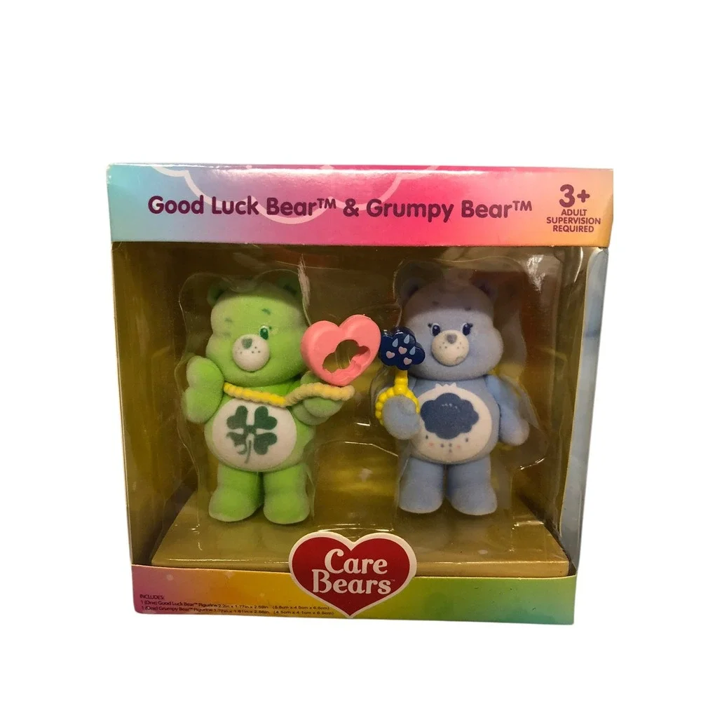 Care Bears Good Luck Bear and Grumpy Bear Collector Figure Set - Picture 1 of 3